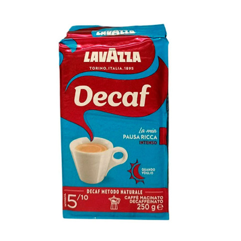 Кава мелена Lavazza DEK Intenso без кофеїну, 250г Кава мелена Lavazza DEK Intenso без кофеїну, 250г